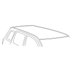 Normalt tak utan fästpunkter - Coupe